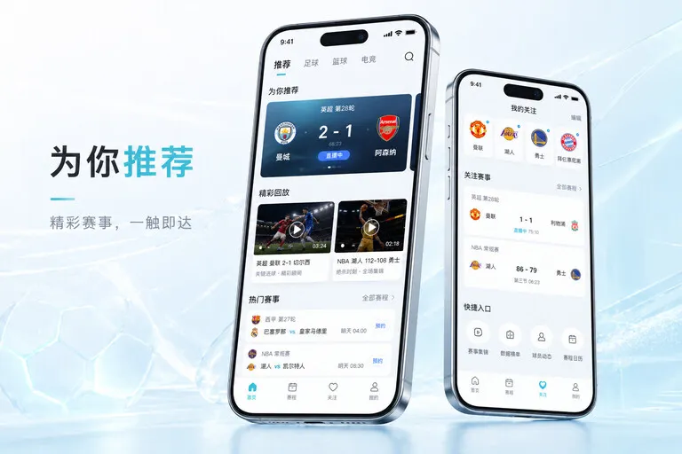 熊猫体育 App功能亮点，常用入口更清楚 页面展示
